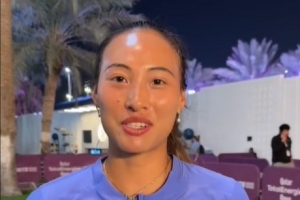 郑钦文问候中国球迷：这次复出是激动人心的，我会继续加油