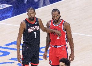 火箭再战快船首发：杜兰特&申京&阿门联手登场 伦纳德出战