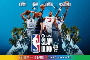 全是冠军！威尔金斯、魔兽、内特·罗宾逊、巴里担任扣篮大赛评委