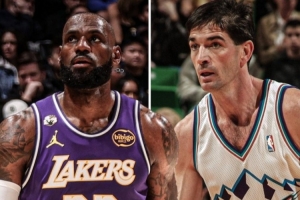 詹姆斯连续4场助攻上双 超越斯托克顿 创40岁或以上球员最长纪录