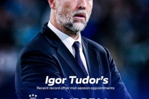 复制粘贴！图多尔救火拉齐奥、尤文均踢9场比赛，战绩5胜3平1负