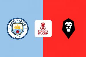 足总杯-曼城vs索尔福德城首发：斯通斯、福登先发，哈兰德缺阵