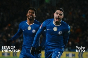 首次上演帽子戏法，切尔西官方：内托当选本轮足总杯队内最佳球员