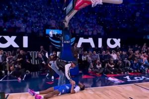 年轻人倒头就睡！理查德森第2扣：差点受伤 换个动作43.4分