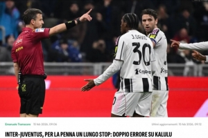 记者：裁委会认为卡卢卢两张黄牌都不该给，主裁判将面临长期停哨