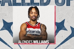 Shams：奇才与其G联盟球队后卫阿隆德斯·威廉姆斯签下10天合同