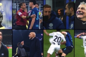 DAZN披露国家德比红牌时刻：巴斯托尼拉球衣，国米球员安慰卡卢卢