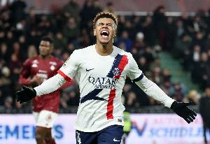 杜埃欧冠打进8球，超越亨利法国U21球员第三多