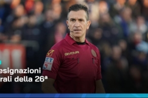 意甲第26轮裁判：多维里执法尤文科莫 奇菲执法亚特兰大那不勒斯