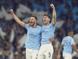 曼城第8名直通欧冠淘汰赛！斯通斯：我们看着皇马vs本菲卡紧张