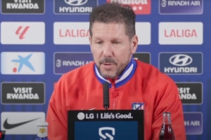 西蒙尼谈小蜘蛛转会传闻：无法揣测球员心思，但对他的状态很满意