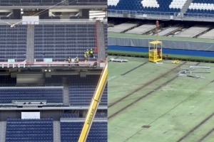 马卡：皇马已批准在伯纳乌安装全新LED电子环屏，相关施工已开始