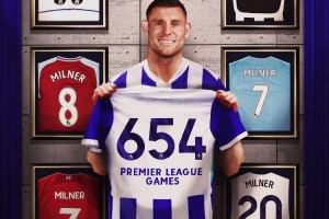 创英超出场纪录！电讯报：弗格森曾亲自邀请米尔纳 后者足坛标杆