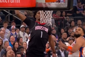 天赋怪！阿门·汤普森真杀篮下平筐重扣技惊四座