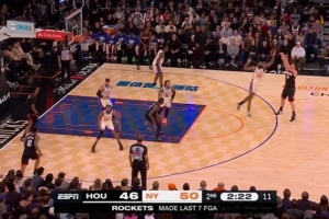 内外开花！申京内线转身暴扣&弧顶三分球连拿5分