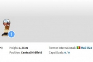 朱艺：马里中场孔特加盟北京国安，此前在格鲁吉亚踢球