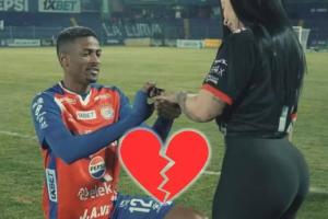 求婚成功到分手仅过三天！一球员在球场求婚成功，三天后宣布分手