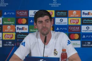 库尔图瓦：我百分百相信维尼修斯，因对方捂嘴真相永远不得而知