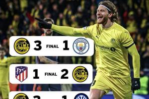 本赛季最强黑马⭐博德闪耀2026只踢了4场正赛，对手全部来自欧冠