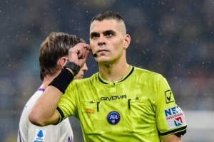 意甲第27轮裁判：索扎执法罗马尤文 法布里执法国米 马萨执法米兰