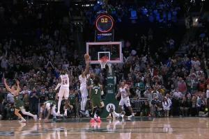 可惜！小波特急停中投准绝杀 阿伦补篮绝平超时啦！