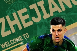 浙江队花130万欧签三大外援，其中朴镇燮100万欧+托利奇自由转会