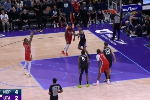 恢复得很好！德章泰·穆雷复出第二场 开场2+1顺势还翻了个跟头