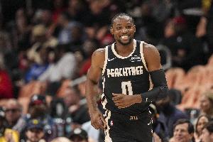 杀伤力十足！库明加上半场4中2&罚球8中6 砍下11分&正负值+22