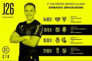 西甲第26轮2月28日场次裁判：德梅拉执法巴萨vs比利亚雷亚尔