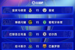 英超6队齐出战！英超球队将战皇萨竞巴黎等队，8强能进几支？