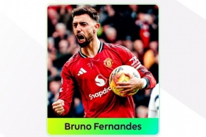 传射建功！B费当选英超第28轮最佳球员，本赛季第四次获奖