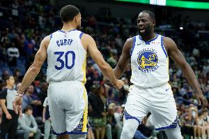 追梦发火！格里芬打趣：库里根本没听他说啥 想的全是高尔夫球场