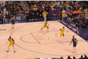 掘金获重发机会！有湖人球员认为约基奇就是想快发球 结果失误了