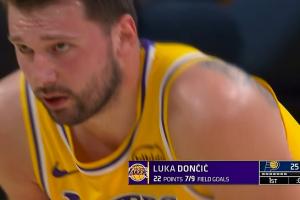 不讲道理！东契奇首节9中7轰下22分 单节20+次数升至历史第四！