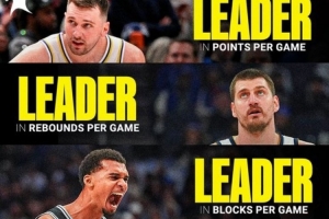 NBA本赛季场均得分&篮板&助攻&盖帽&命中率第一都是欧洲球员