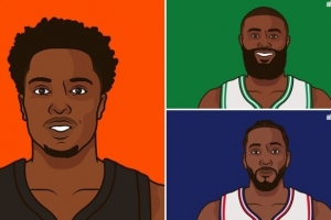 本赛季单场30+5+5+4断+5三分的球员：阿努诺比、伦纳德、布朗