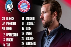 拜仁公布欧冠对亚特兰大名单：凯恩、奥利塞领衔，诺伊尔缺席