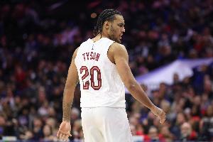 继续追！哈登击地背传 泰森三分穿针帮助骑士迫近比分