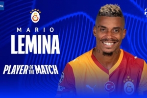 打进致胜球！勒米纳当选加拉塔萨雷1-0利物浦一役全场最佳