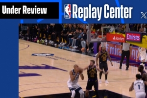 东契奇切球被吹犯规 湖人挑战成功取消犯规仍给森林狼球权