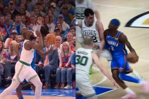 怒批SGA！美媒批评杰伦·布朗玩双标：他也有“不是篮球的动作”