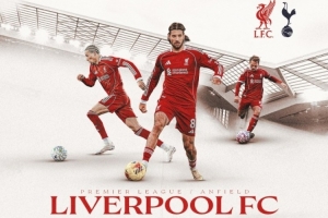 利物浦晒迎战热刺海报：索博斯洛伊、萨拉赫、范戴克等多人出镜