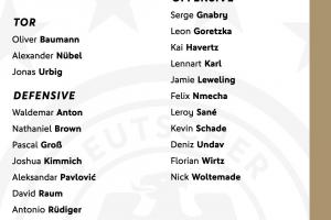 18岁卡尔首次入选！德国名单：维尔茨、哈弗茨、乌尔比希在列