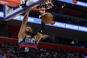 场均24.5分5.6板9.9助！活塞客战奇才 坎宁安因左背部挫伤缺阵