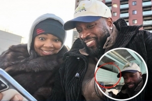 惊魂一刻！韦德出游险遭“爆头” 妻子尤尼恩眼疾手快化险为夷