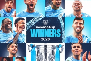 英格兰国家队官推祝贺曼城的英格兰国脚夺冠，奥赖利成最大功臣